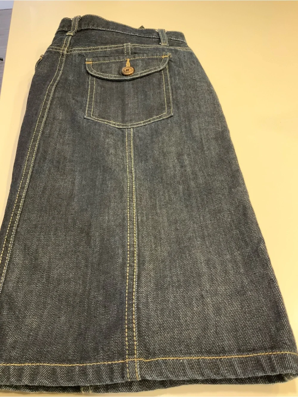 GAP Dark Indigo Denim Midi Skirt